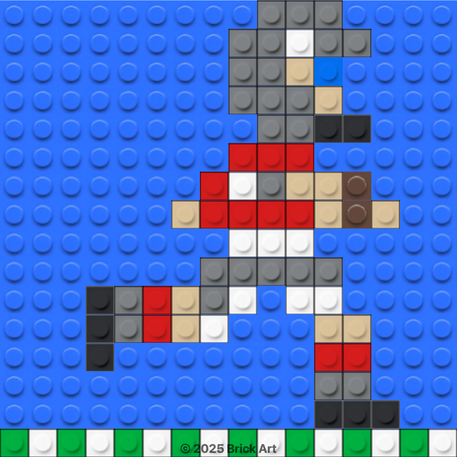 Football Player Mosaic Kit – Brick Art