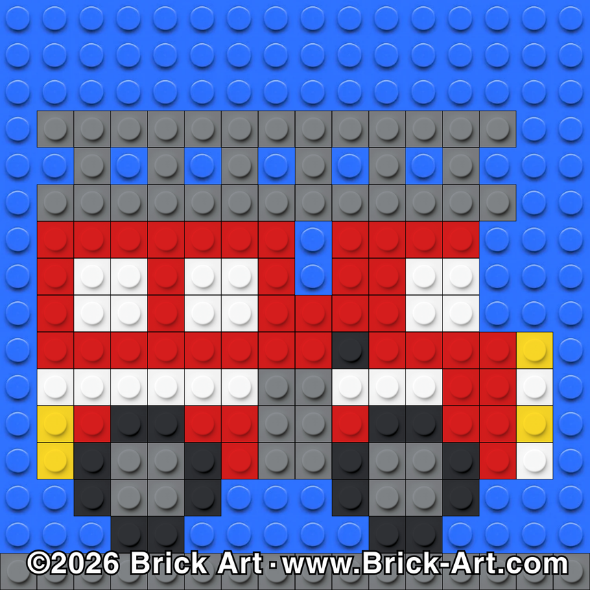 Fire Truck Mosaic Kit