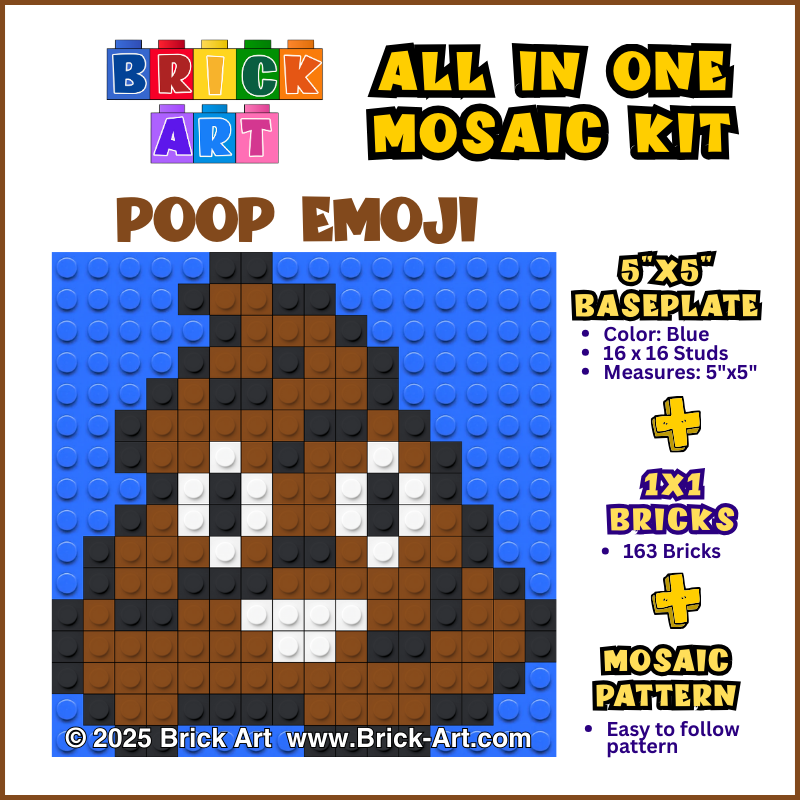 Poop Emoji Mosaic Kit