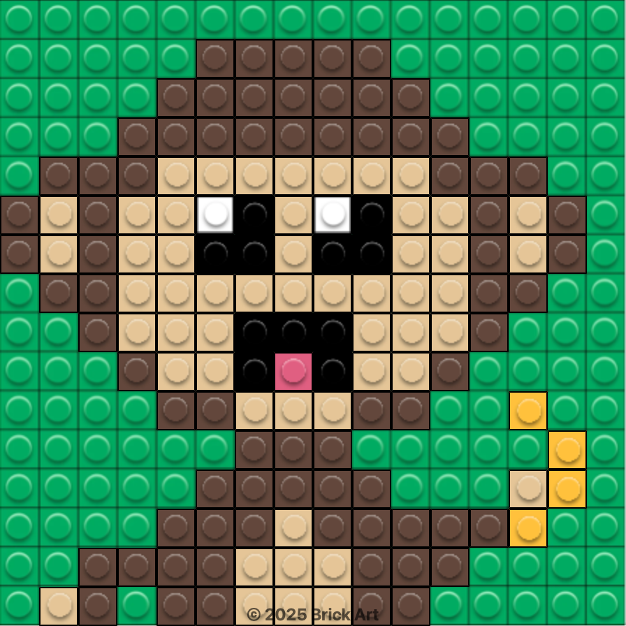 Brick Art submission — Monkey (11/11/2025, 4:01:22 PM)
