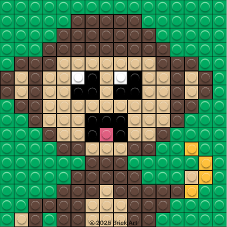 Brick Art submission — Monkey (11/11/2025, 4:01:22 PM)