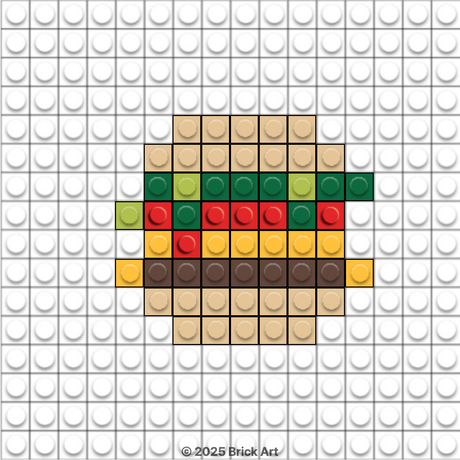 Brick Art submission — Hamburger (11/11/2025, 4:40:05 PM)