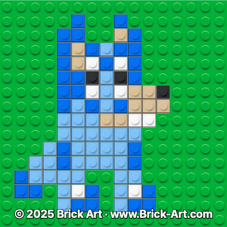 Brick Art submission — Blue Dog (12/14/2025, 8:03:07 PM)