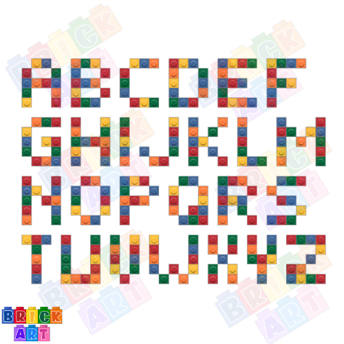 Easy Build Alphabet Building the Alphabet with 1x1 Bricks: A Creative Twist on Letter Lear ...