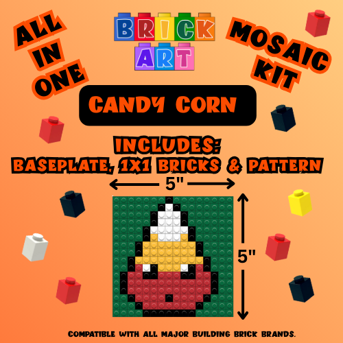 Candy Corn Brick Art Kit