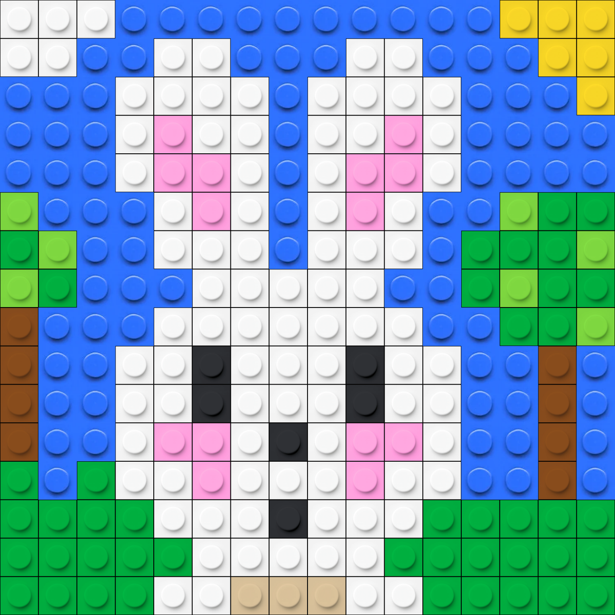🐰 Build-a-Bunny Mosaic Kit — Perfect for Easter Baskets! – Brick Art